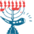 Logo de El Bethel représentant une ménorah avec Yeshoua écrit en hébreux dessus