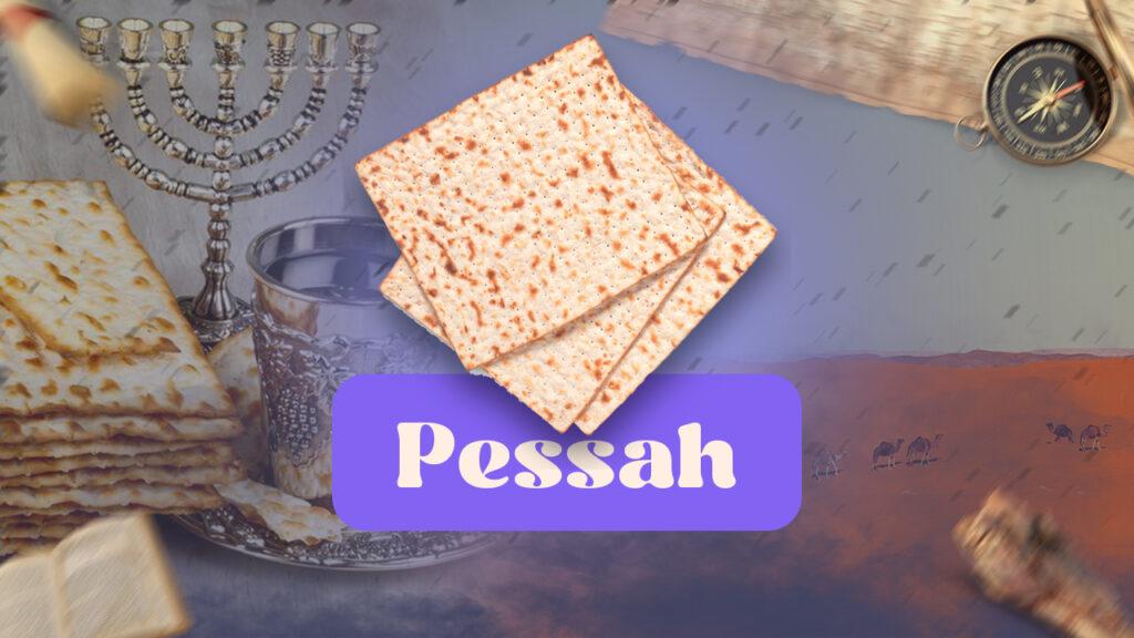 Matsot en avant avec un desert en fond