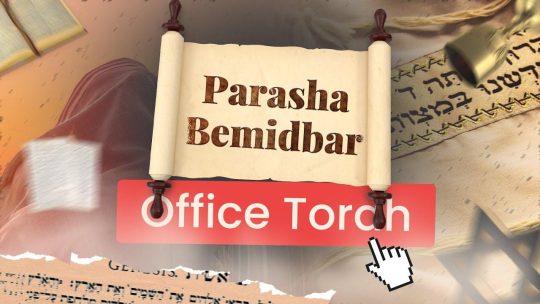 Miniature Youtube TMPI El Bethel représentant un rouleau de la Torah avec le nom de la parasha Terouma dessus en premier plan, puis un talith, une coupe de vin en second plan